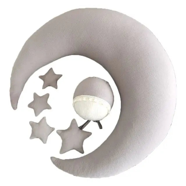6Pcs/Set Baby Posing Crescent Pillow+Stars+Hat Set