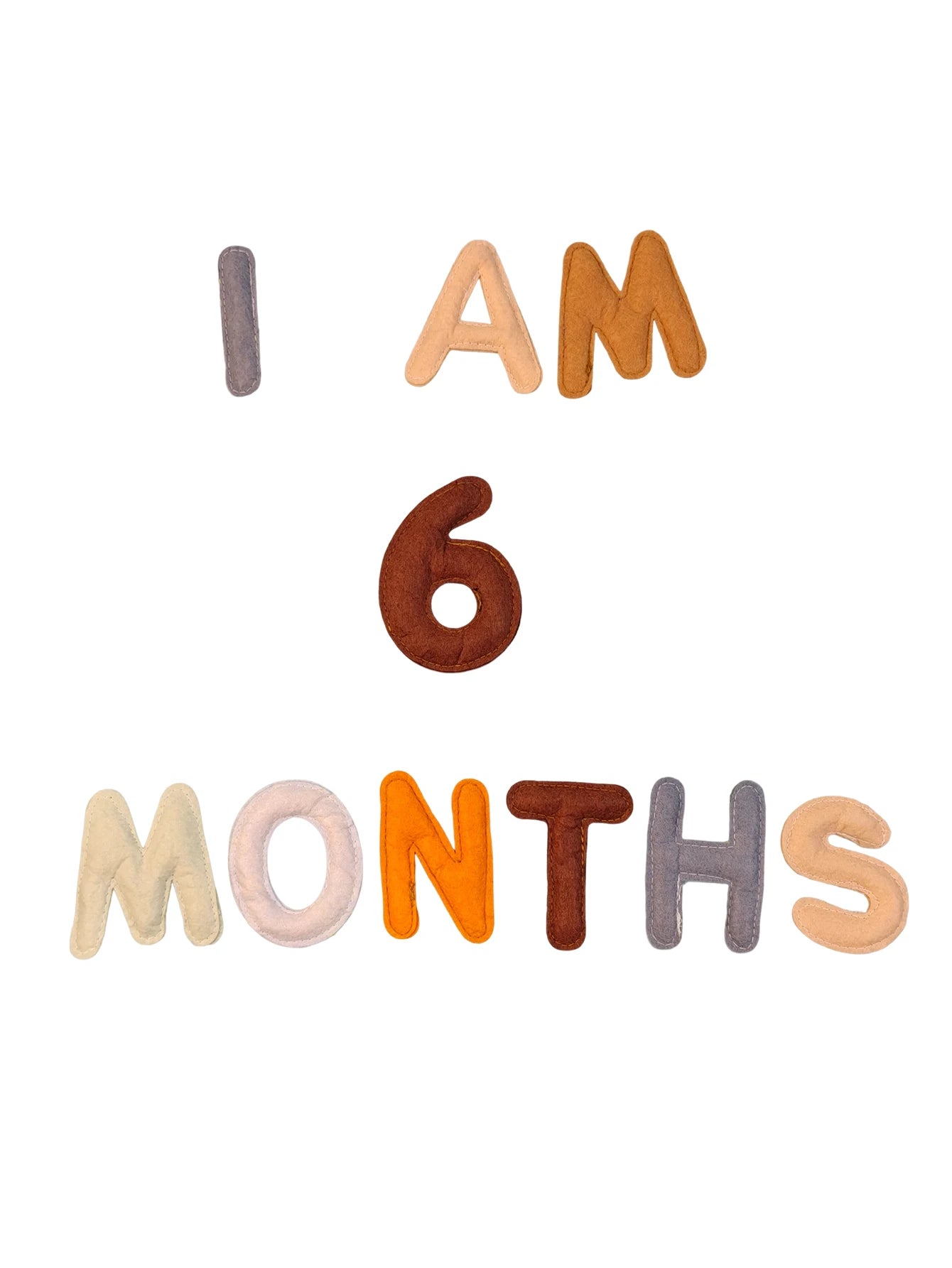 20pcs Baby Monthly Milestone Felt Numbers and Letters