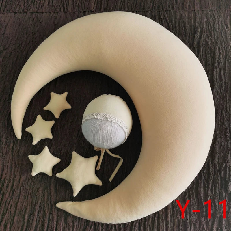 6Pcs/Set Baby Posing Crescent Pillow+Stars+Hat Set