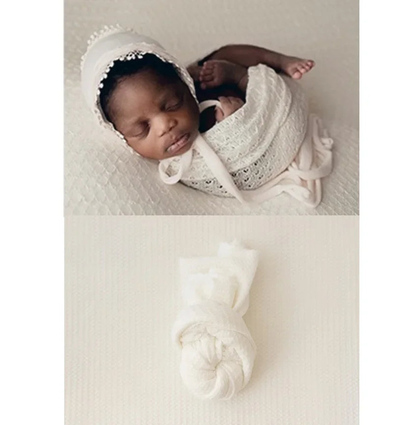 Newborn Photography Props Blanket Baby Knitted Wrap Swaddling Photo Backdrop Shoot Studio Accessories Baby Photoshoot Prop