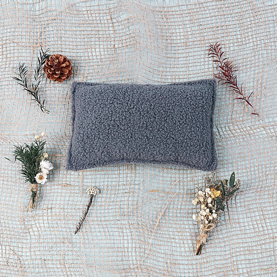 Newborn Photography Props Teddy Flannel Baby Pillows Boy Girl Photo Posing Pillow Fluffy Soft Mat for Photo Cushion Shower Gift