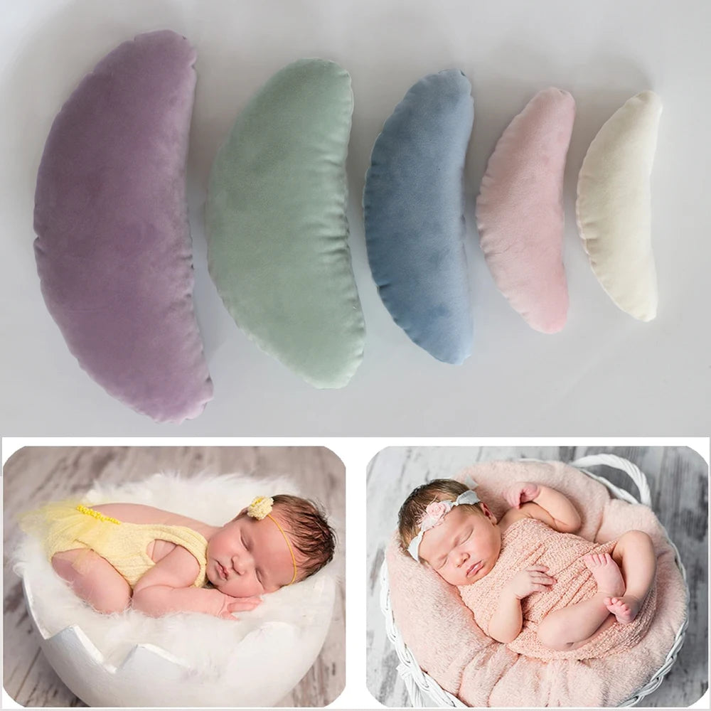 5pcs Newborn Photography Crescent Pillows