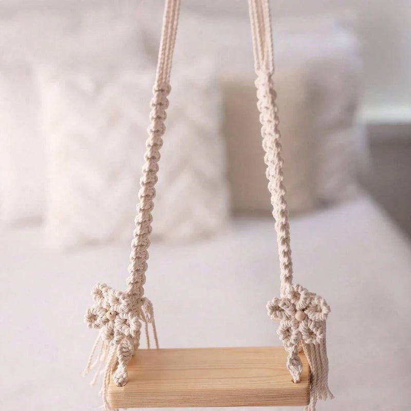 Handmade Wooden Hammock Swing Prop