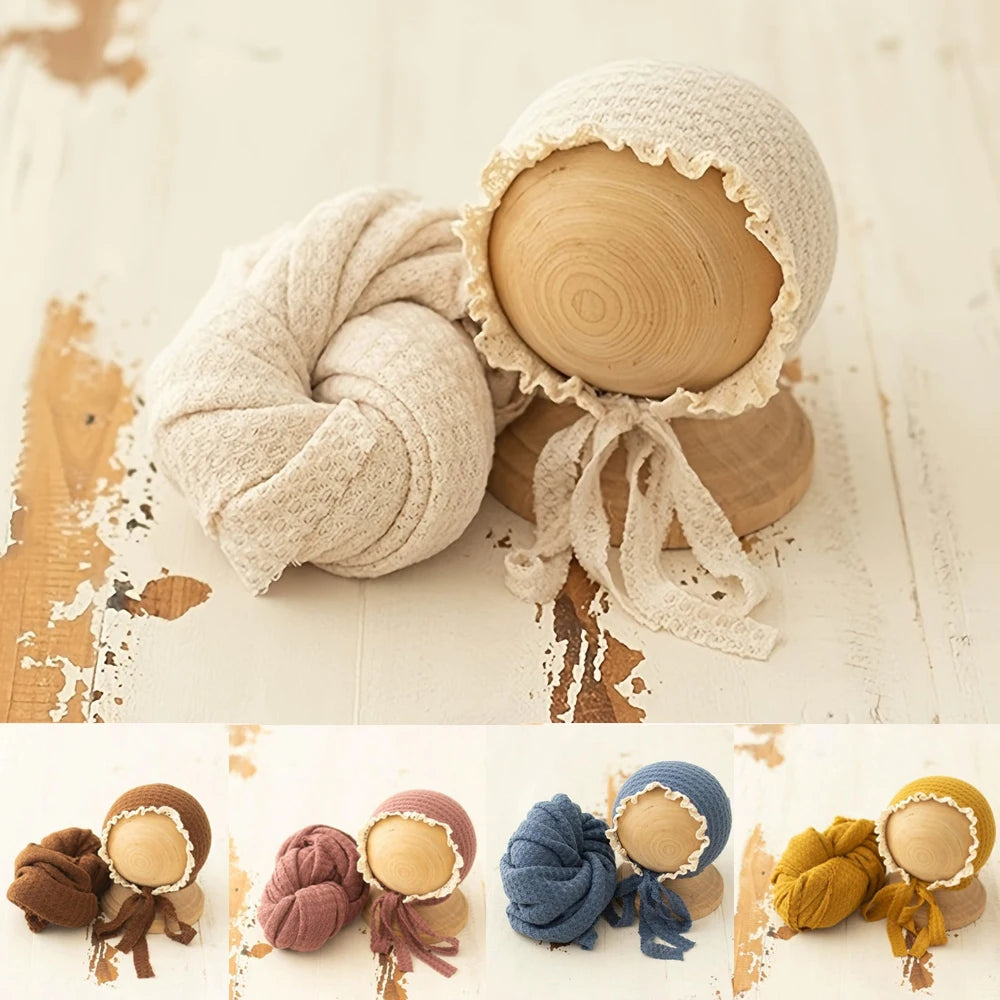 Baby Wraps Hats Set for Newborn Photography Props